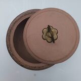 Stoneware empty pocket / pot with lid
