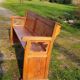 Pitchpin church pew, 4 seater numbered