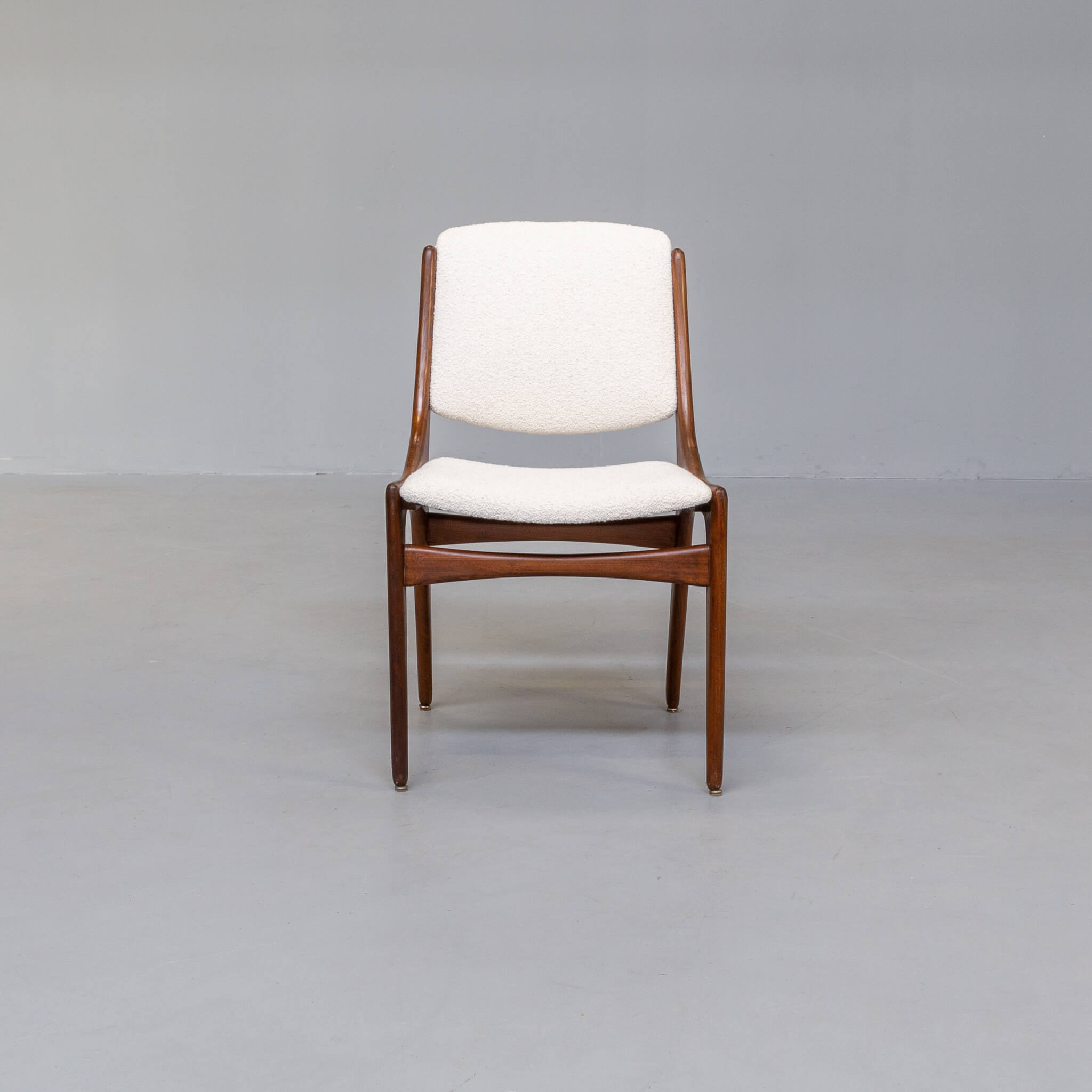4 60s teak dining chairs for Mahjongg Holland