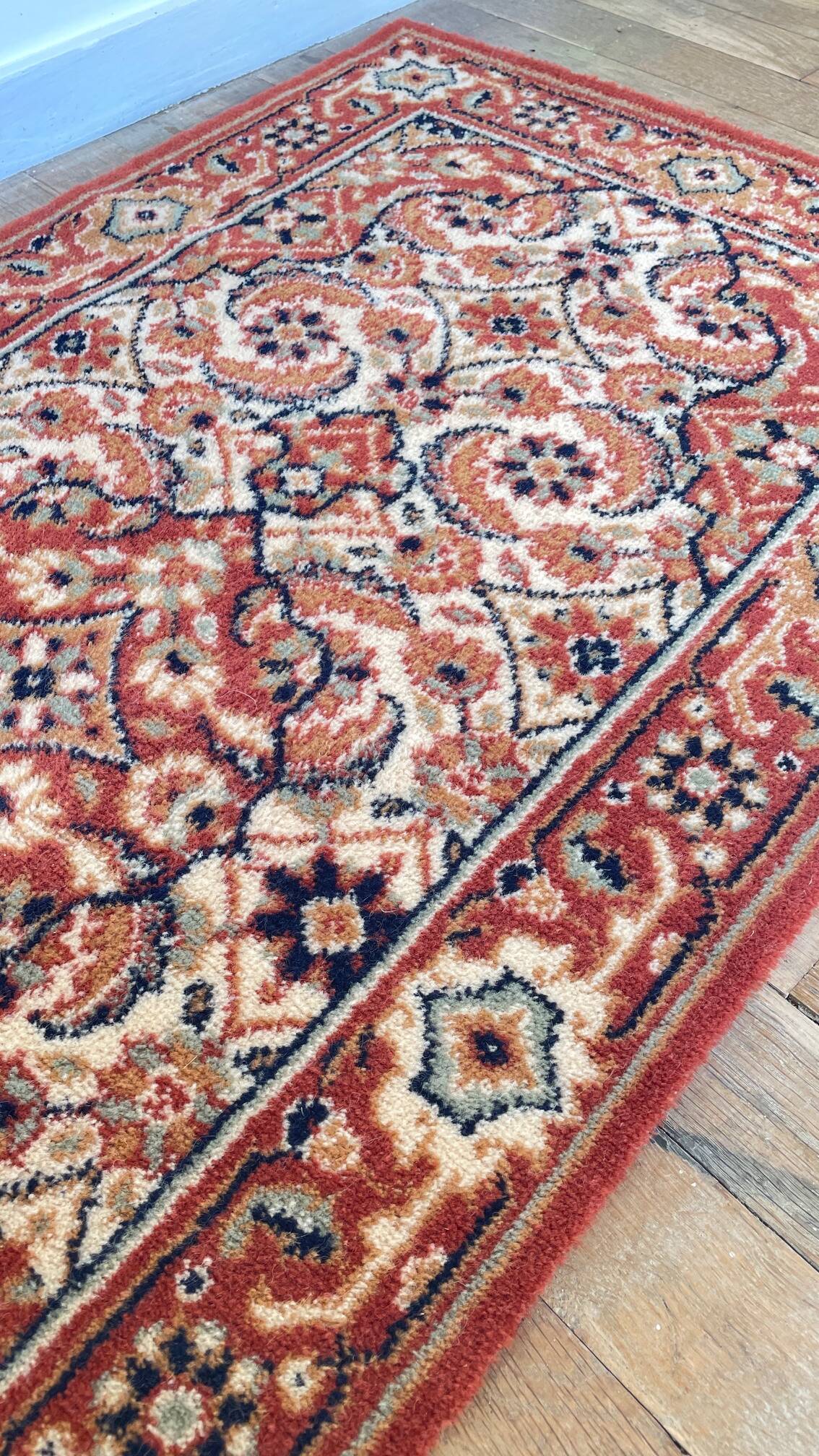 Vintage virgin wool rug