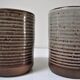 Deux mugs grès émaillé Roger Jacques signature manuscrite