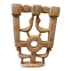 Modernist stone candlestick.