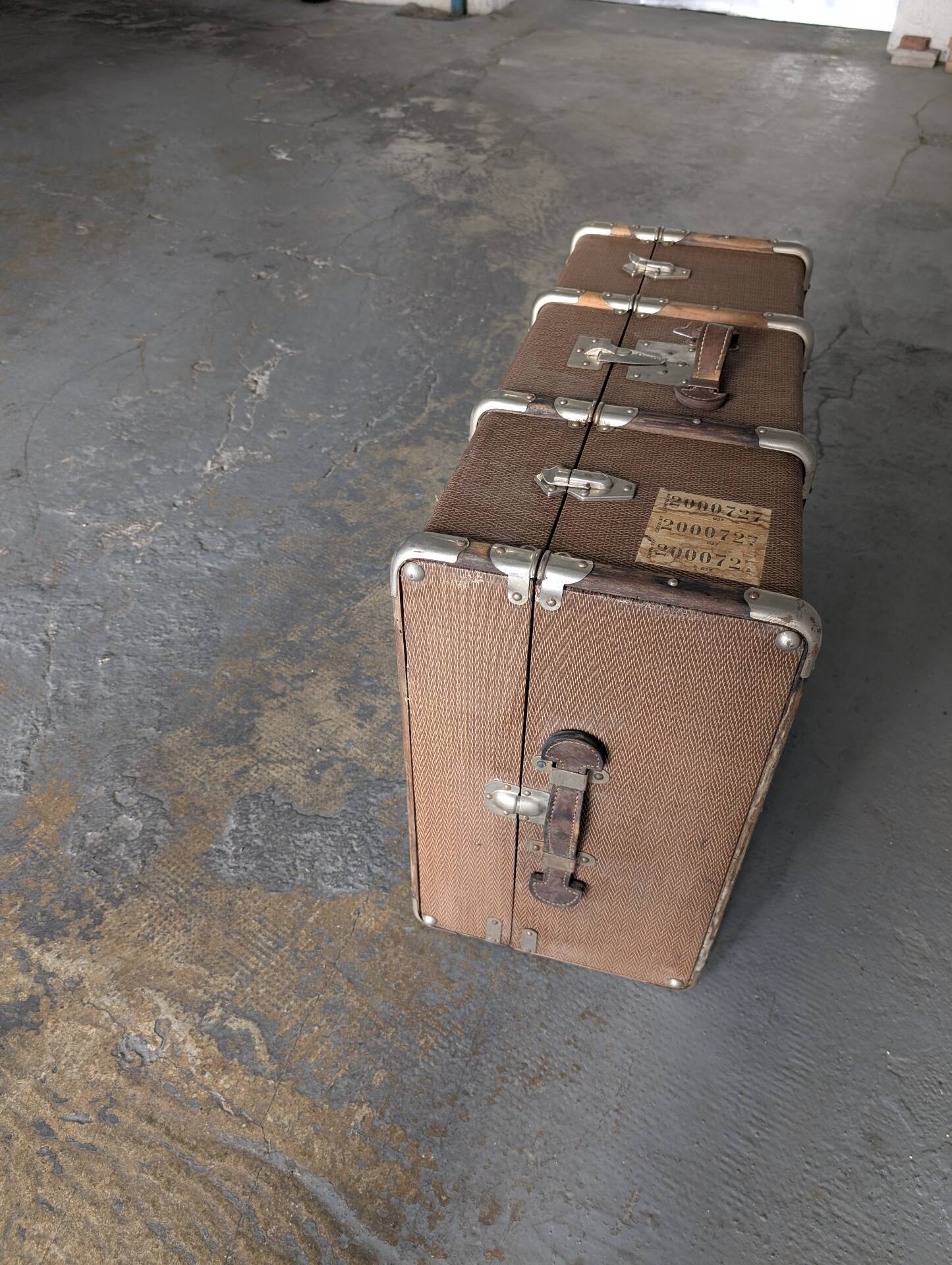 Antique travel trunk