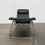 Vintage chaise longue model S 828 in tubular steel by Torben Skov for Thonet, 1980s.