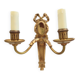 Bronze electrified wall light