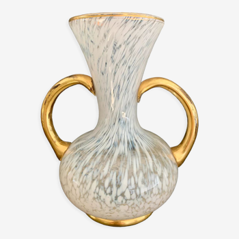 Vase en verre de Clichy style Art Déco