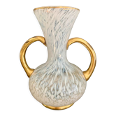 Glass vase by Clichy Art Deco style