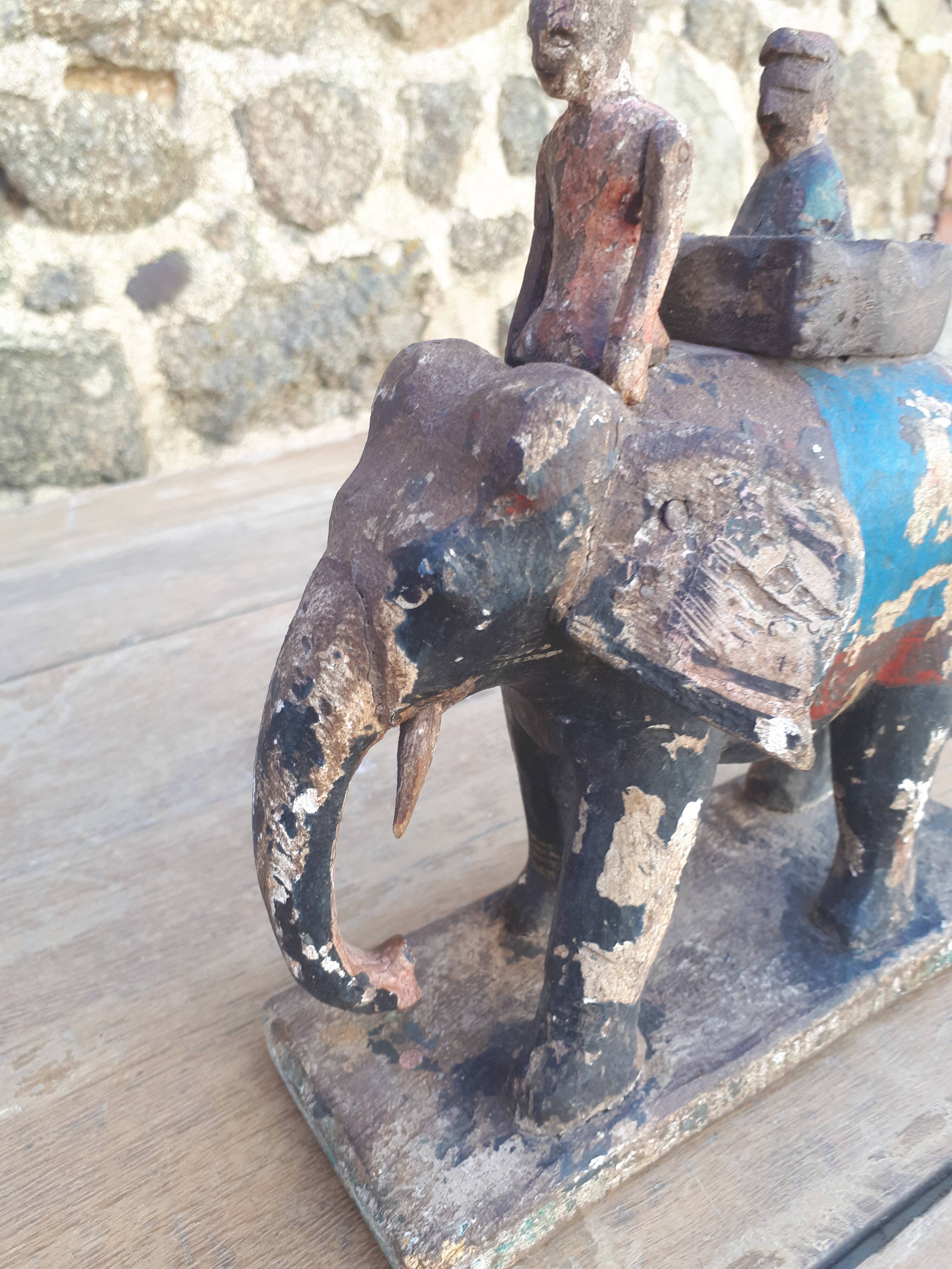 Ancient indian elephant toy