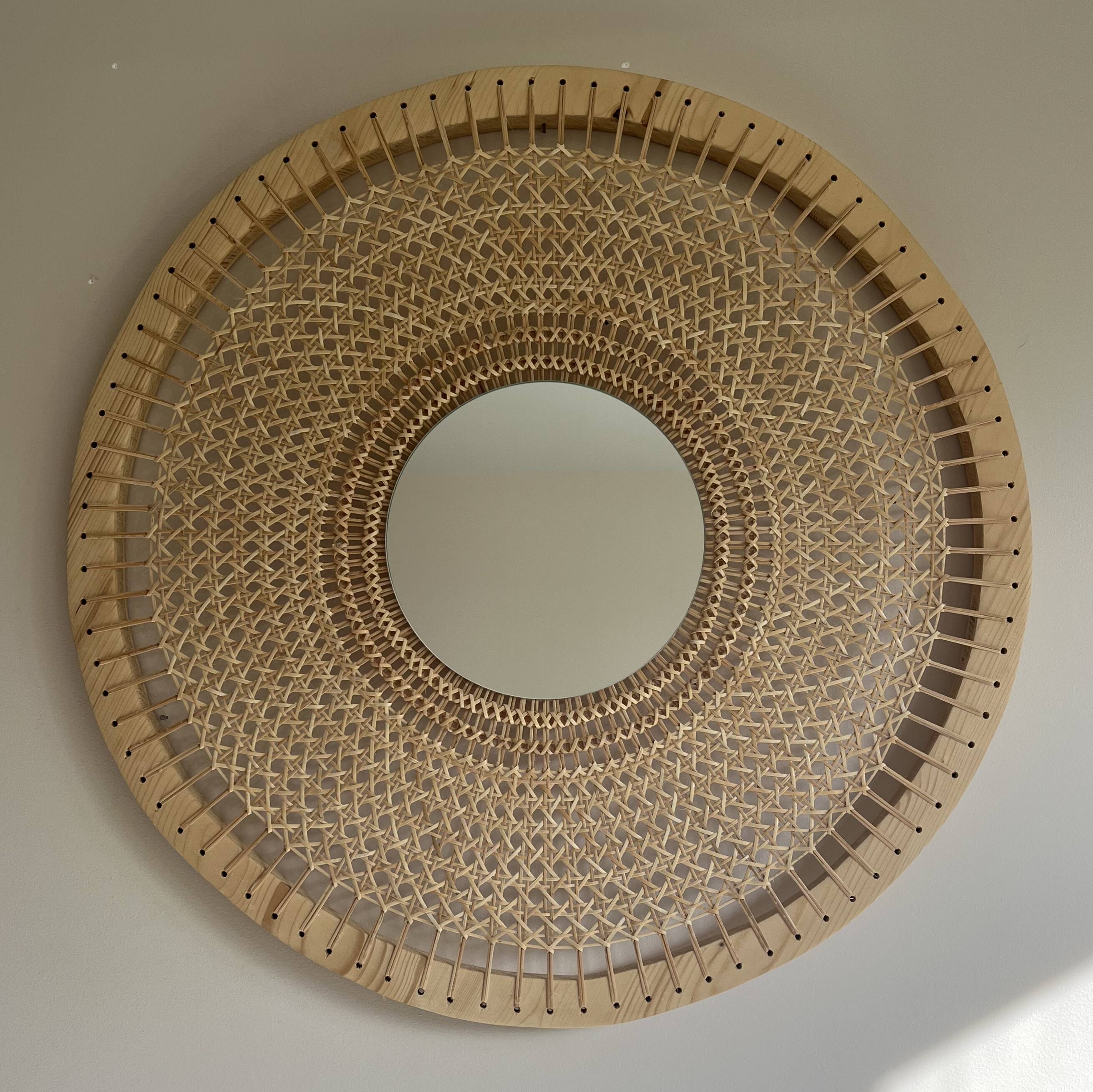 Decorative mirror in sun canning
