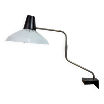Grey Industrial Factory Office Desk Lamp from Elektrosvit, 1970s