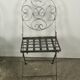 Garden chairs and armchairs (series of 4) vintage 1980 in wrought iron
