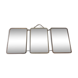 Miroir triptyque années 50 - 50x21cm