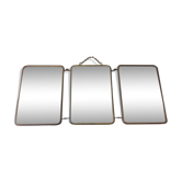 Miroir triptyque années 50 - 50x21cm