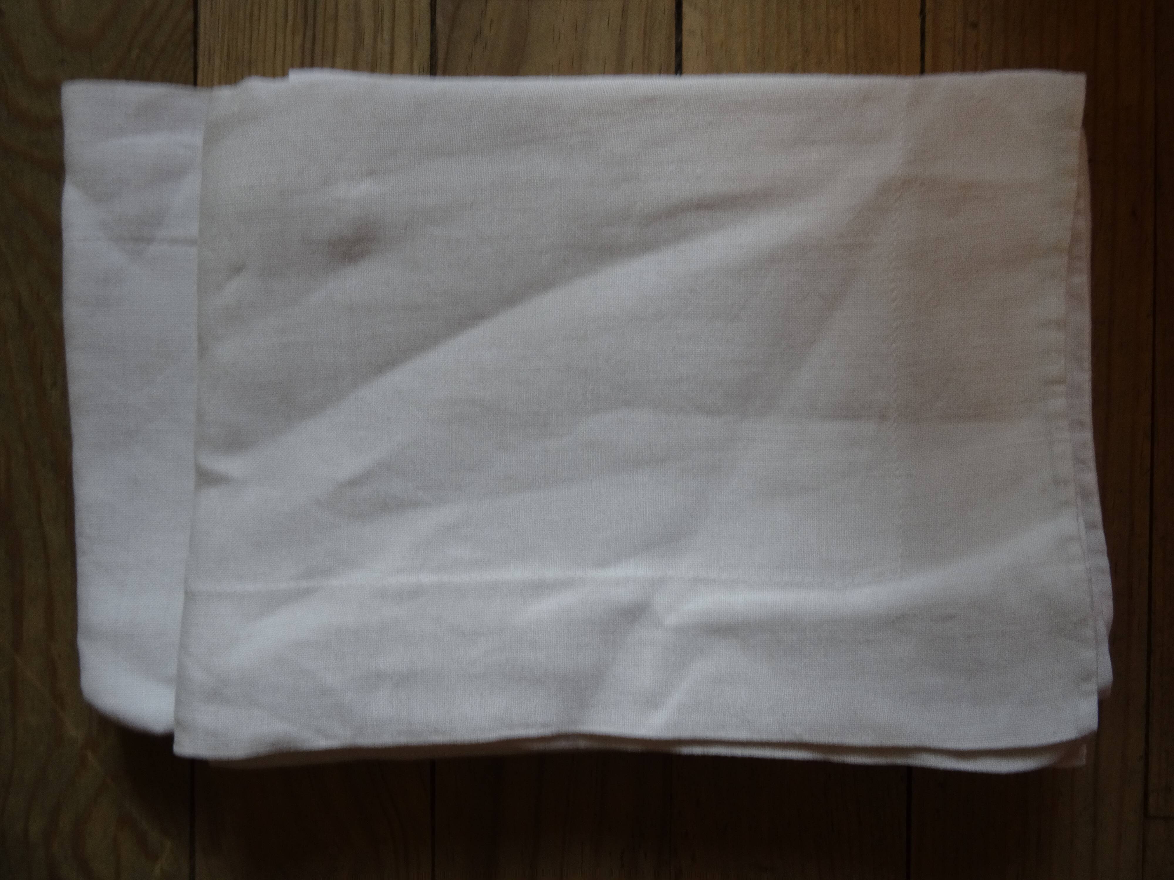 Pair of linen pillowcases