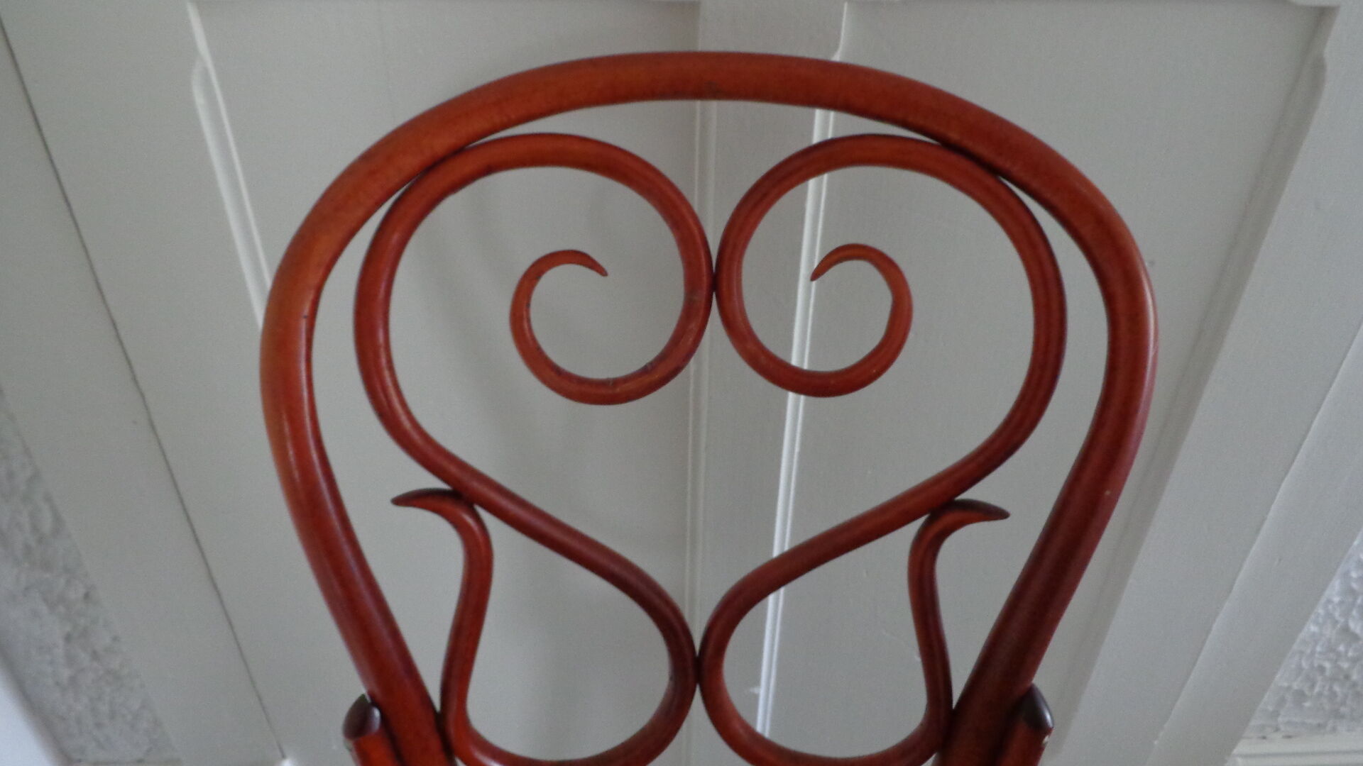 Coubated wooden chair