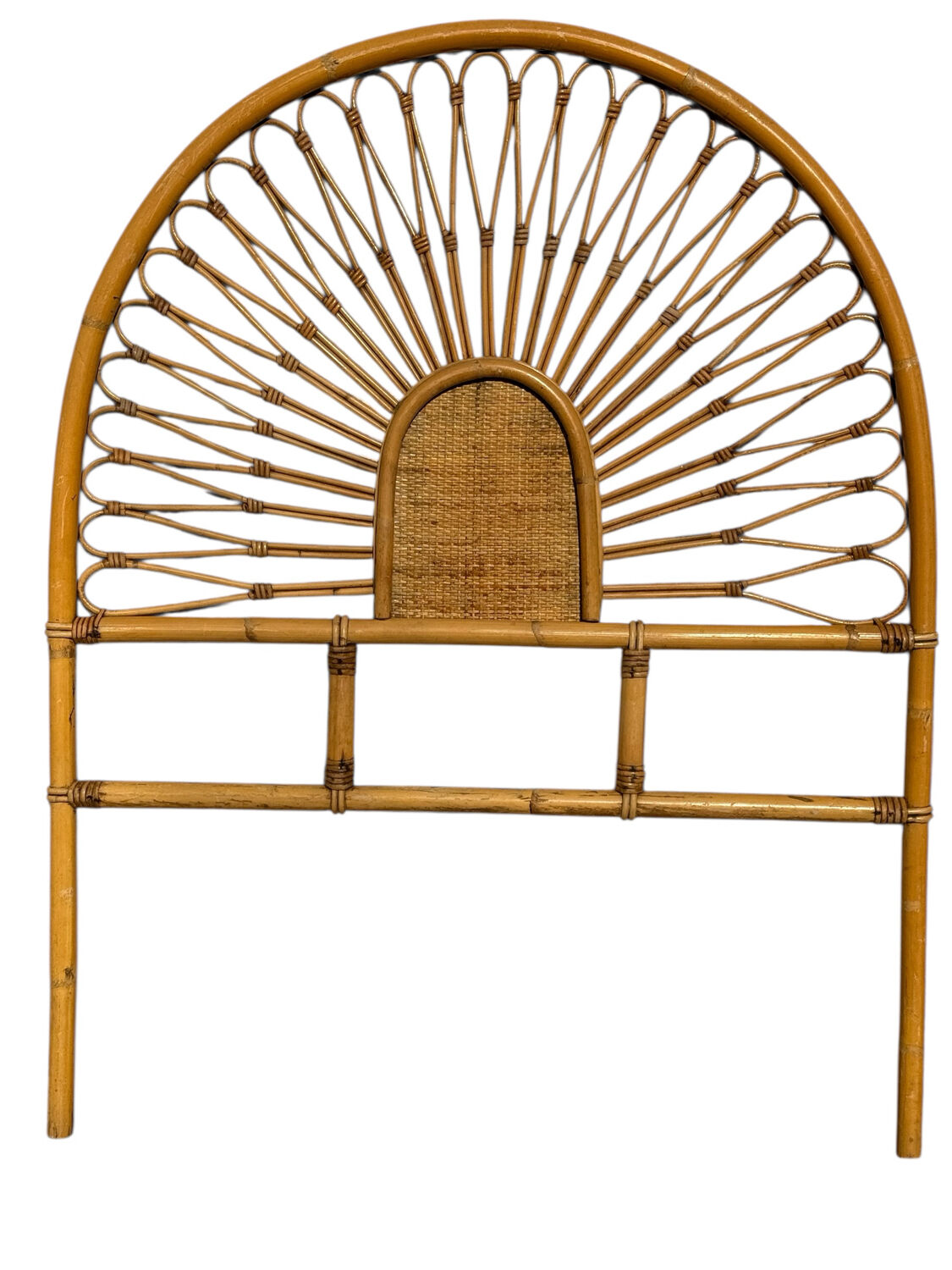 Set of 3 rattan headboards, France 60s