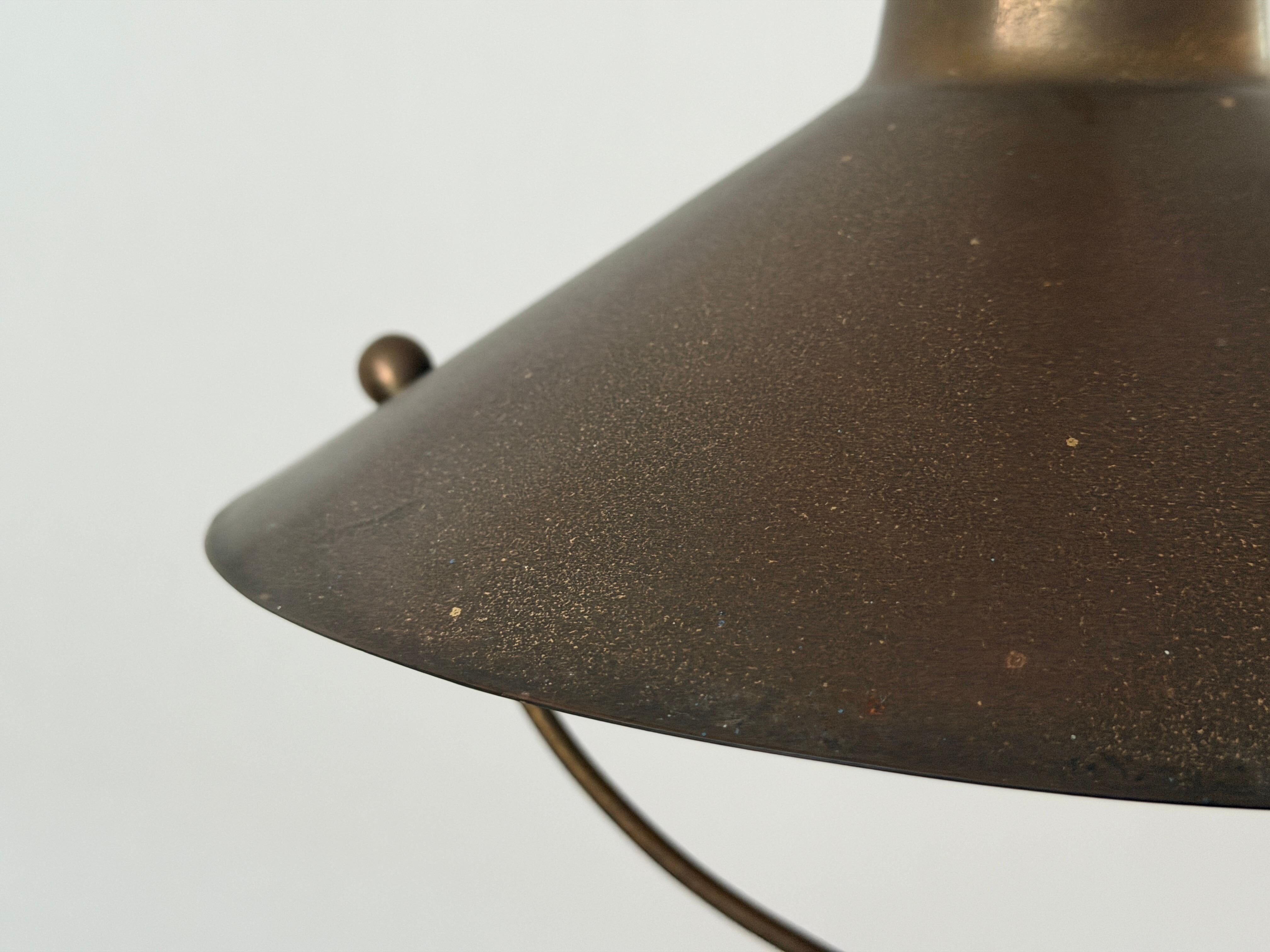Modern brass ceiling light from the mid-century, 1950s, Italy.