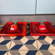 Pair of Hustadt Leuchten ceramic wall lights