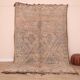 Peach Vintage Moroccan Wool Rug 188 x 317 cm , Berber Rug Handmade, Unique