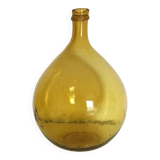 Dame Jeanne goutte jaune sabrée vintage