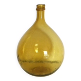 Dame Jeanne goutte jaune sabrée vintage