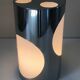 Lampe inox et perpex design Space Age 1970