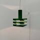 Modern metal lamella pendant lamp from the mid-century in the style of J. J. M. Hoogervorst for Anvia, 1960s.