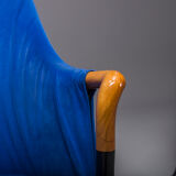 Italian alcantara project Armchairs by Umberto Asnago for Giorgetti/Progetti, 1980s