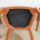 Solid cherry wood chairs and red velvet seat - Set of 4 - Louis Philippe style