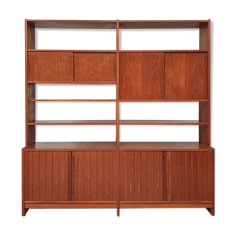 Mid century danish double bay wall unit