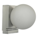 Vintage wall lamp, chrome and opaline, France 1970