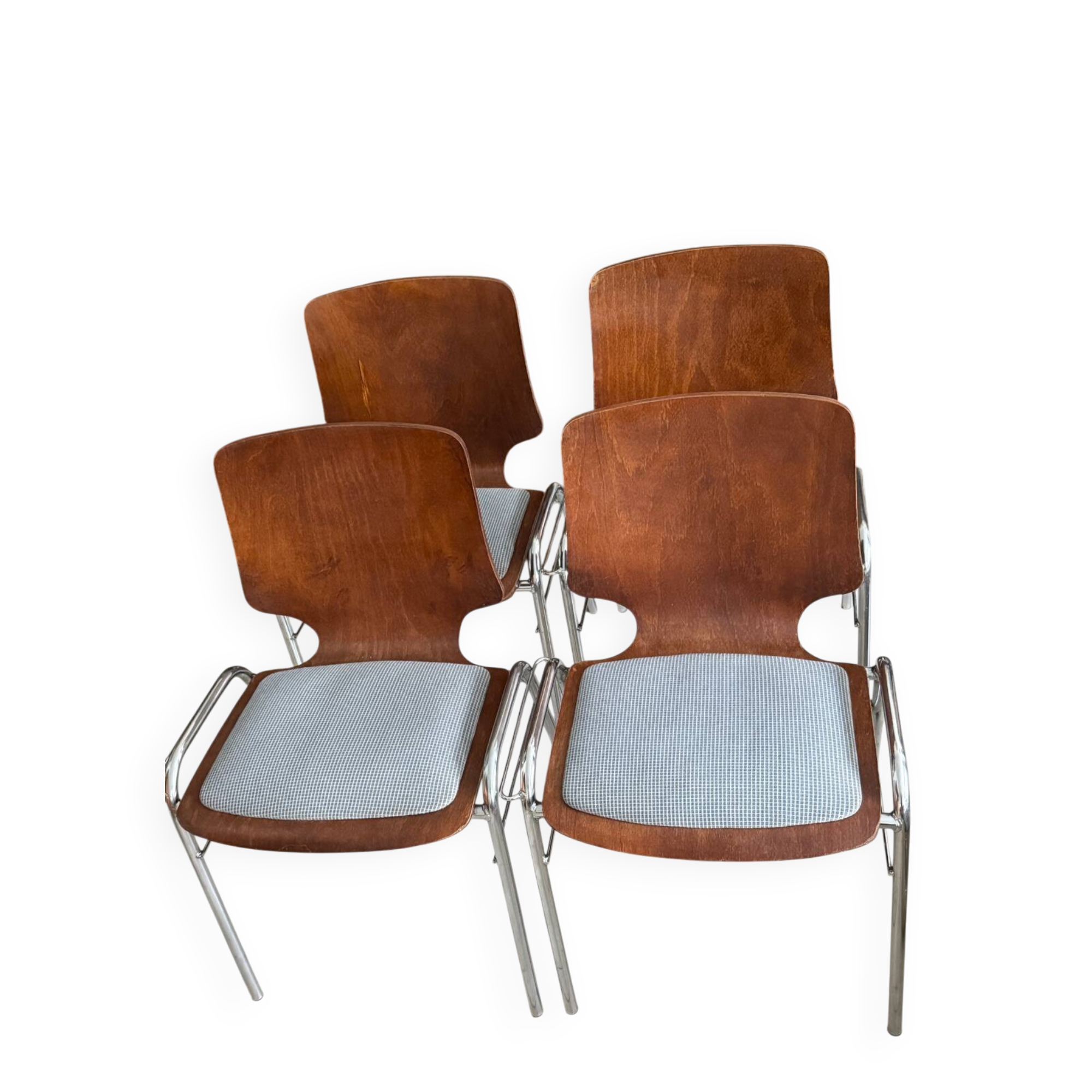 Lot de 4 chaises Pagholz vintage