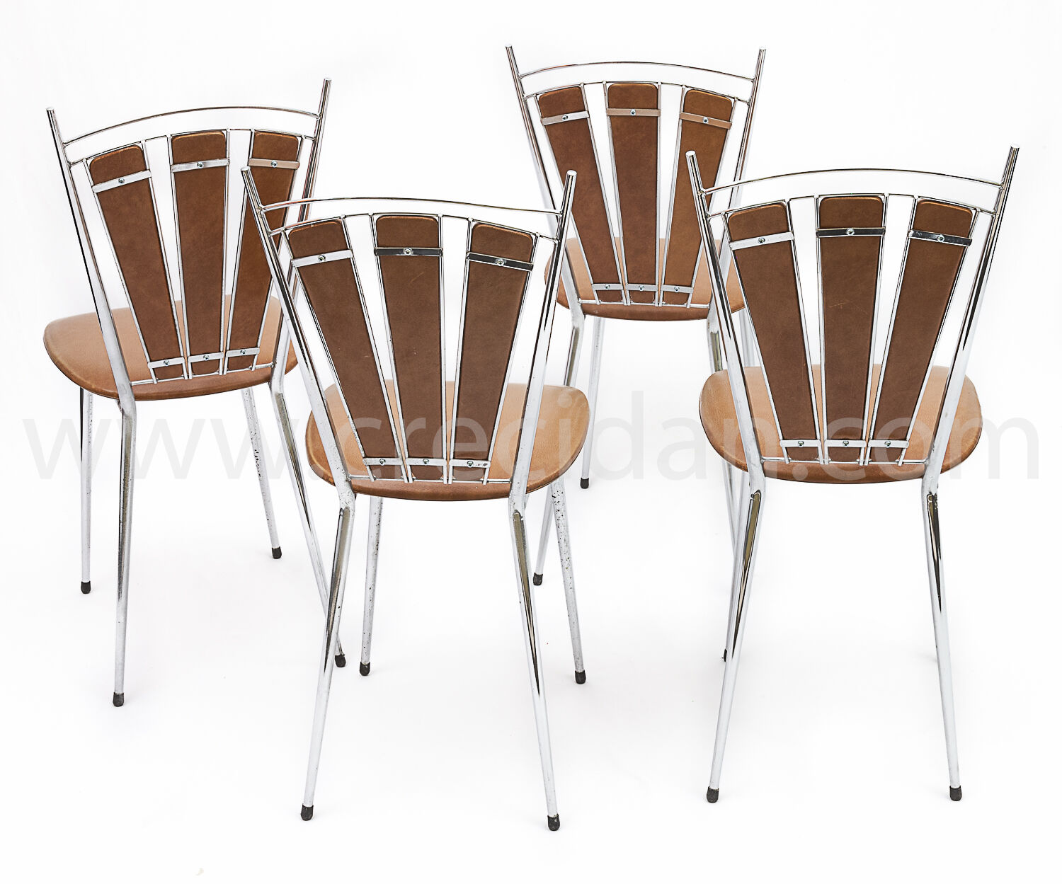 4 Soudexvinyl chairs