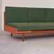 Green folding bench sofa by UP Zavody 1970