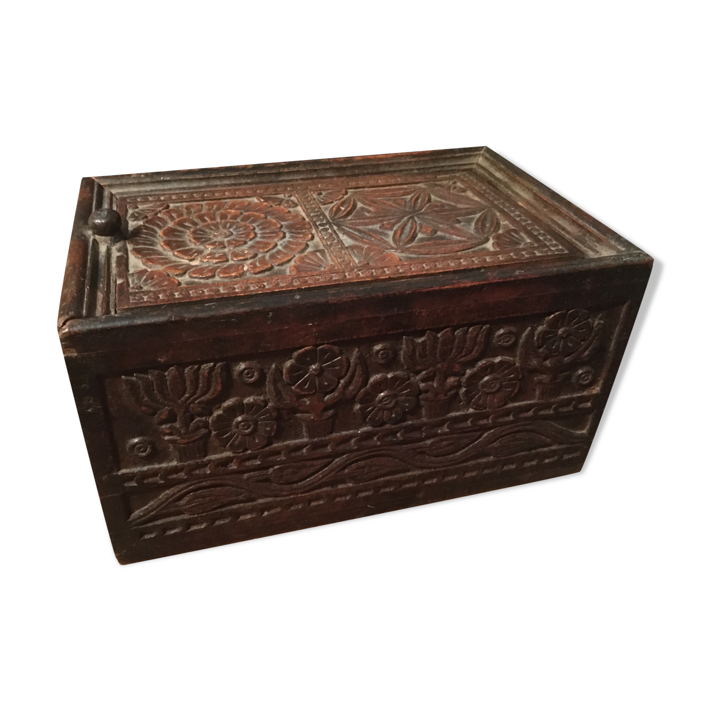 Indian teak spice box