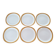 Set of 6 porcelain plates Sarreguemines
