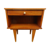 Light wood bedside table