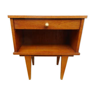 Light wood bedside table