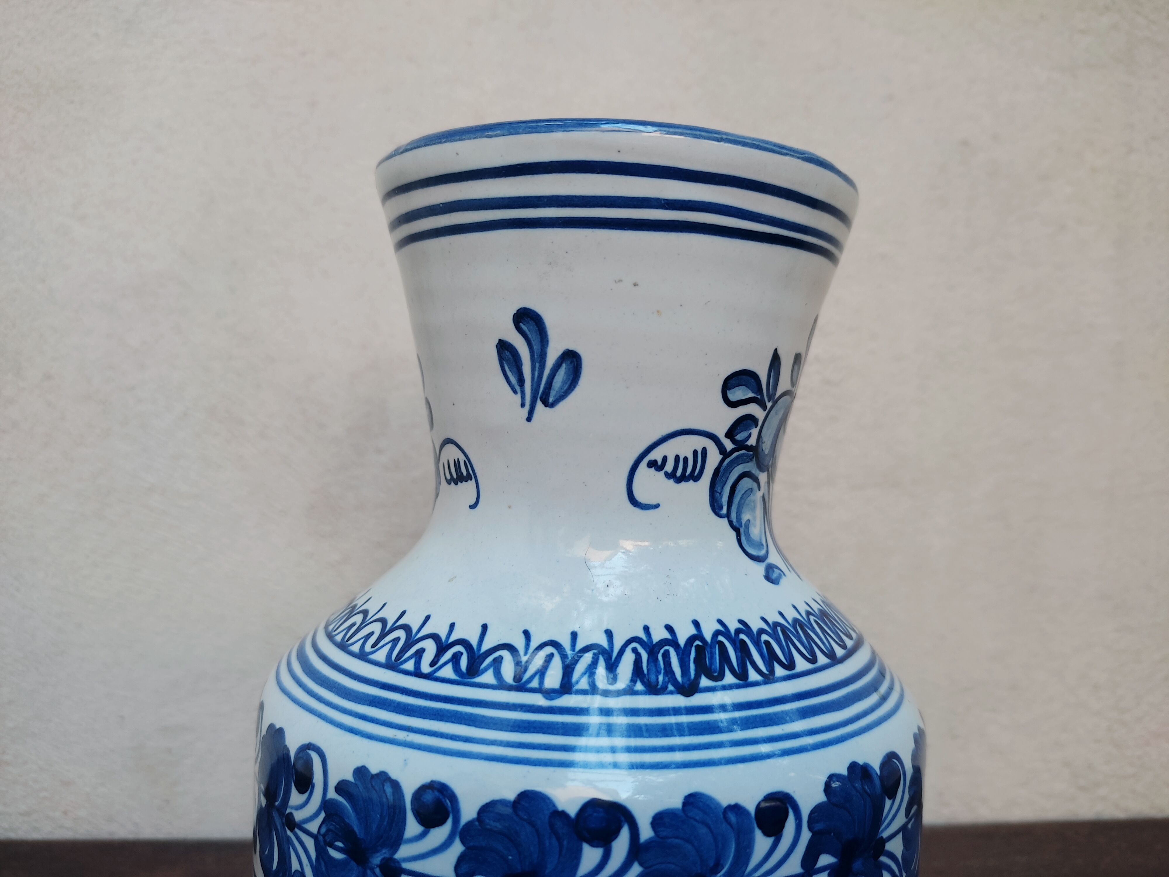 Hand-painted ceramic vase