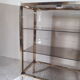 Window glass and brass vintage