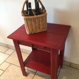 Patinated art deco side table