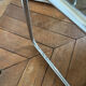 Nesting tables metal and smoked glass 70s
