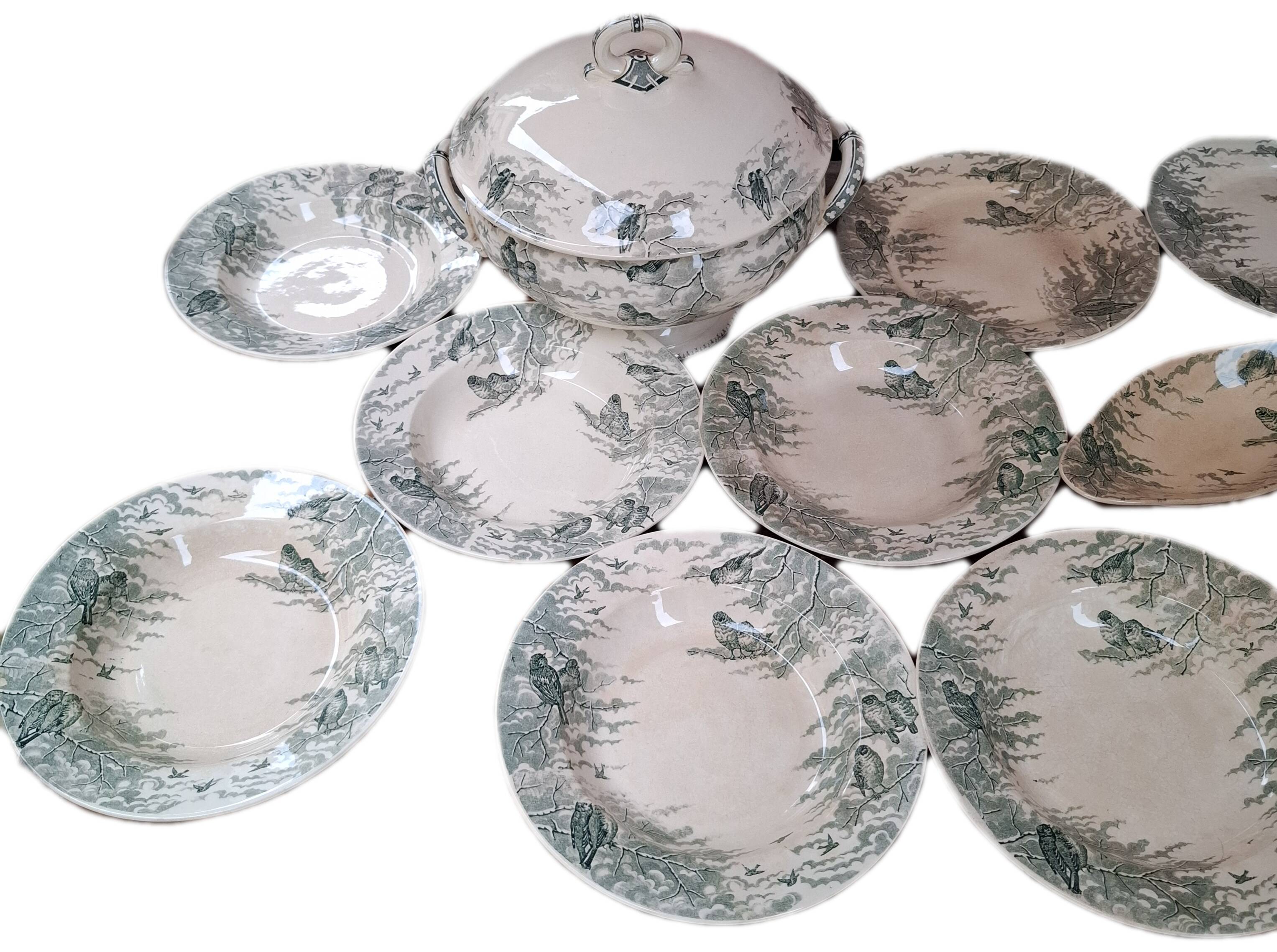 Sarreguemines Snow 6-Person Dinnerware Set