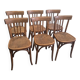 Lot de 6 chaises de bistrot Fischel vintage, années 1970