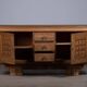 Brutalist oak enfilade, Dudouyt, France, 1940s