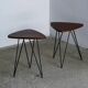 Pair de tables d'appoint des années 50 - Design italien - Décoration vintage - Isa - Campo - Medea