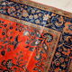 Handmade antique Persian Sarouk rug 4' x 6.4' (122cm x 195cm) 1920s - 1B785