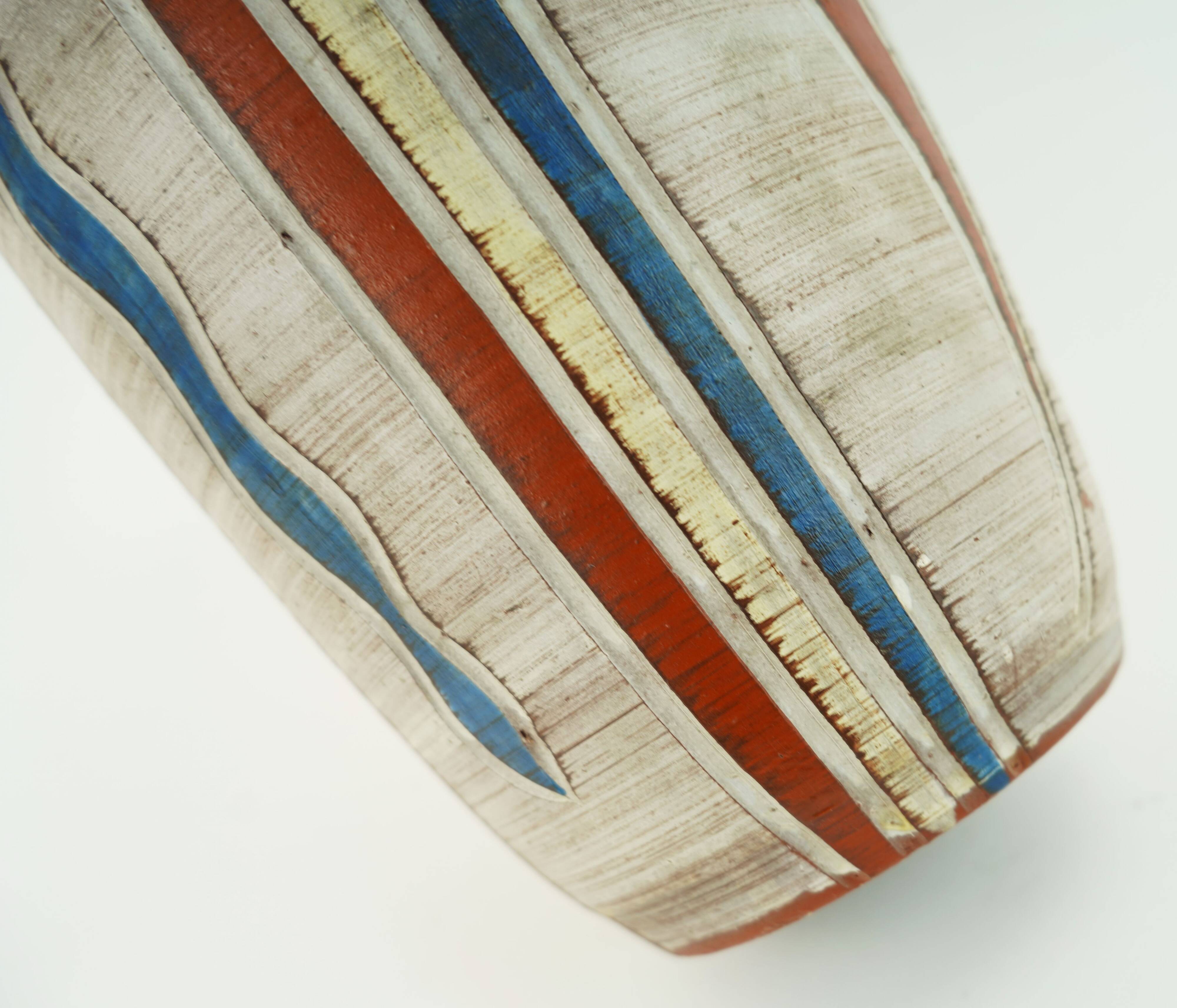 west german mid century VASE sawa keramik 50s sgraffito decor model 300/30