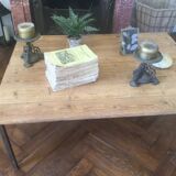 Table basse bois et fer