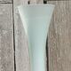 Single-stem vase in white opaline glass